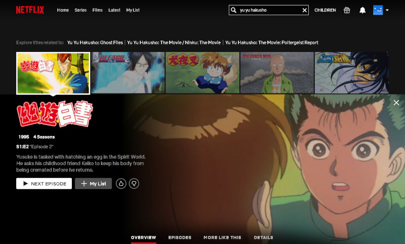 Yes, You Can Watch Yu Yu Hakusho on Netflix, but There's a Catch!